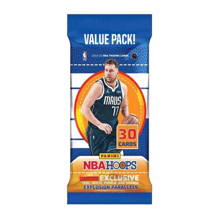 2024/25 Panini Hoops Basketball NBA Jumbo Value Fat Pack (Teal Explosion ~ White Explosion ~ Orange Explosion Parallels)