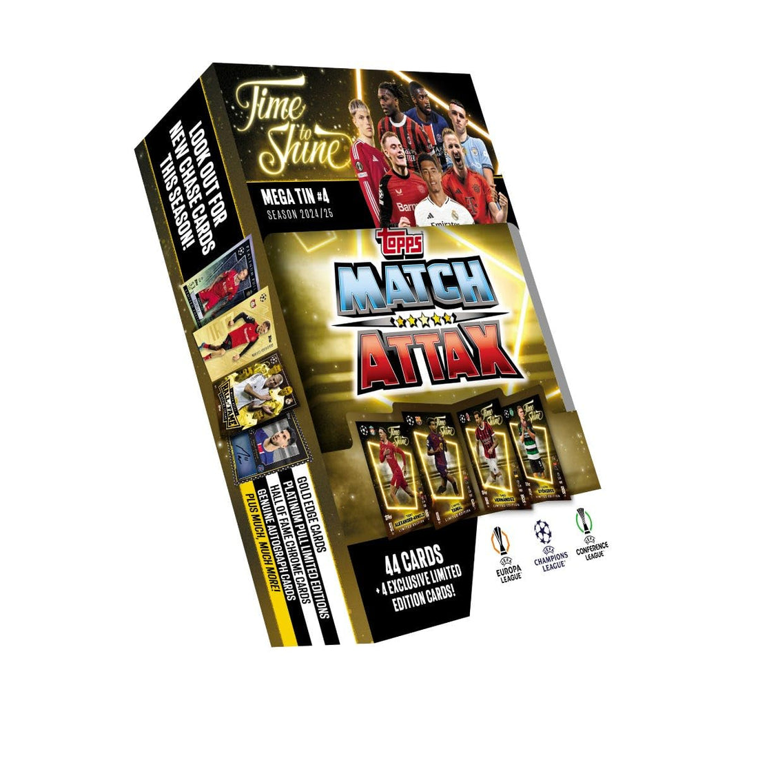 Topps Match Attax 24/25 - Random Mega Tin - Soccer - Contains 44 Match Attax Cards Plus 4 Exclusive LEs