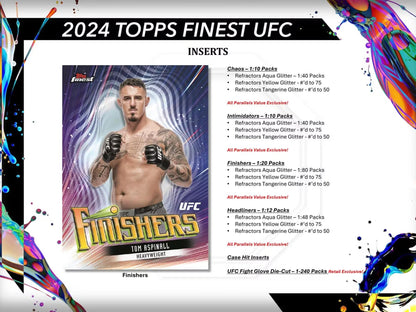 2024 Topps Finest UFC 6-Pack Blaster Trading Card Box