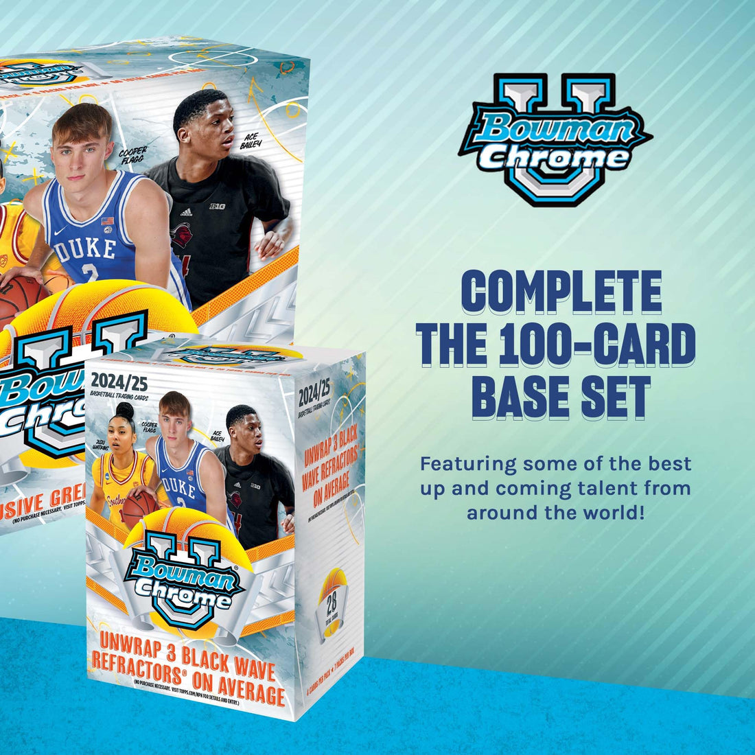 Topps 2024-25 Bowman University Chrome Basketball - Factory Sealed - Value Box
